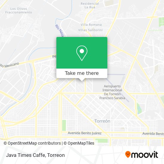 Mapa de Java Times Caffe