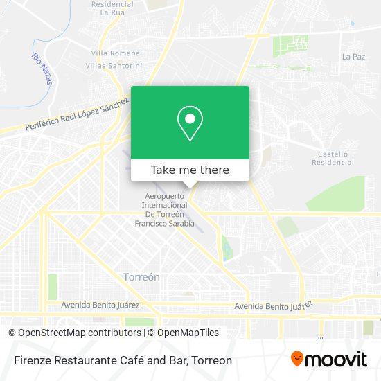 Firenze Restaurante Café and Bar map