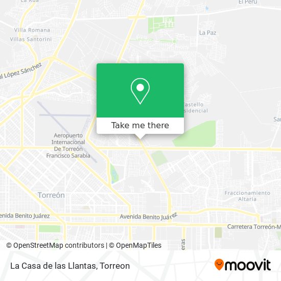 Mapa de La Casa de las Llantas
