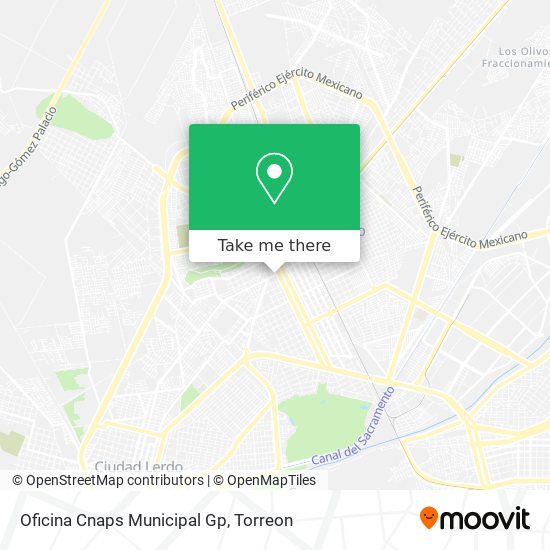 Mapa de Oficina Cnaps Municipal Gp