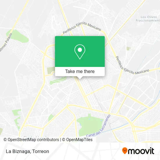 La Biznaga map
