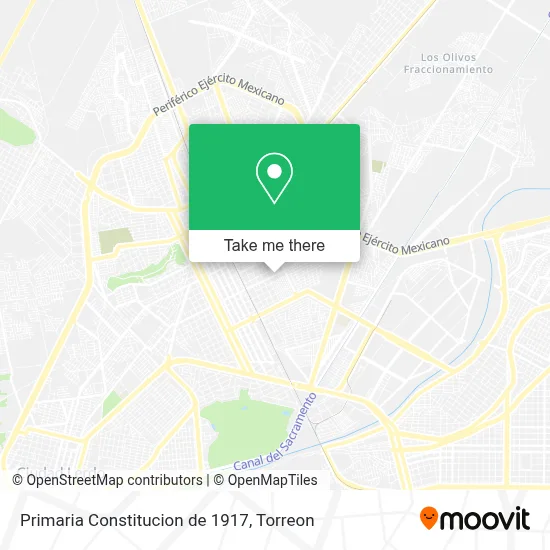 Primaria Constitucion de 1917 map