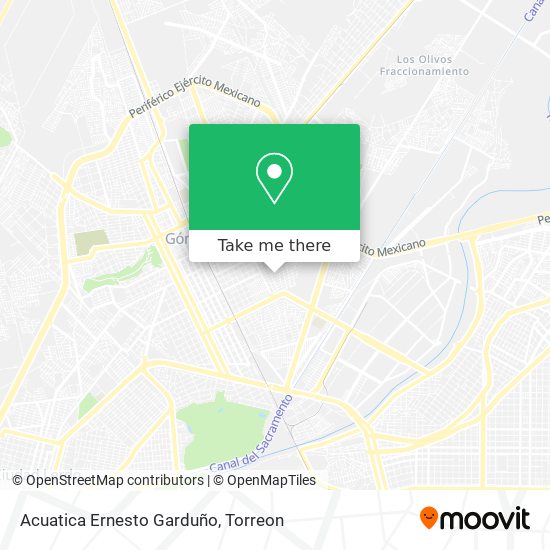 Mapa de Acuatica Ernesto Garduño