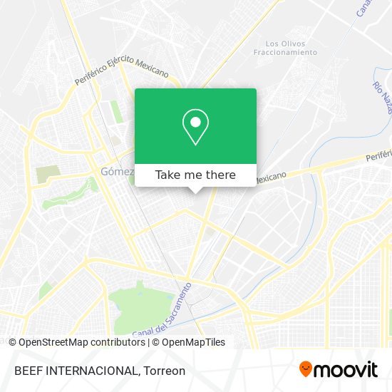 Mapa de BEEF INTERNACIONAL