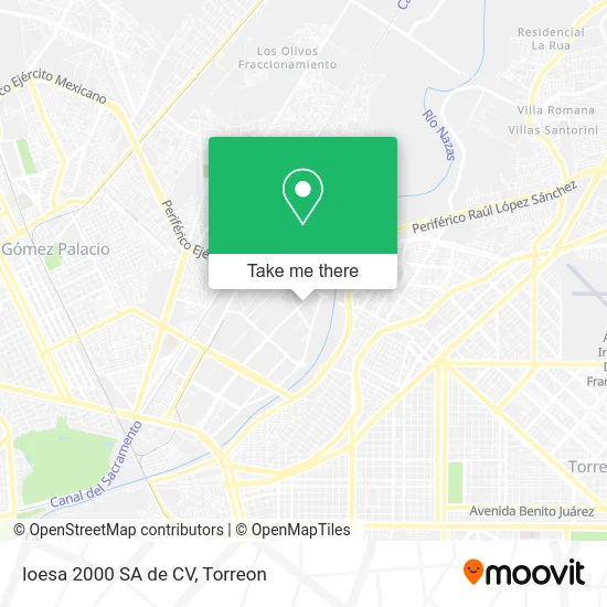 Ioesa 2000 SA de CV map