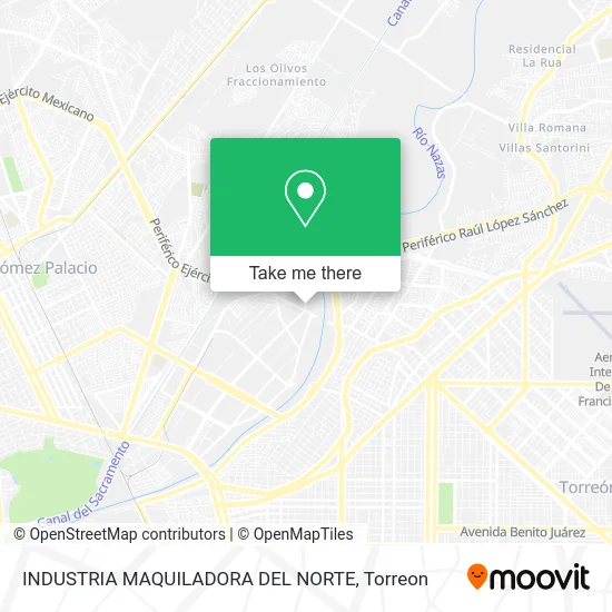 INDUSTRIA MAQUILADORA DEL NORTE map