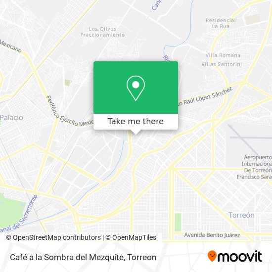 Mapa de Café a la Sombra del Mezquite