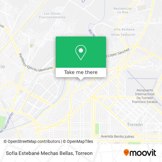 Mapa de Sofía Estebané Mechas Bellas
