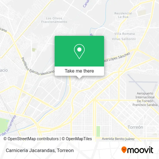 Carniceria Jacarandas map