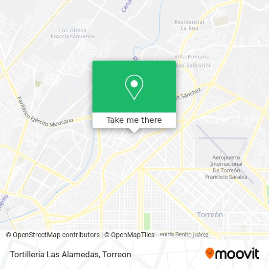 Tortilleria Las Alamedas map