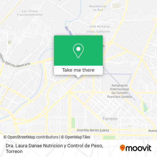 Dra. Laura Danae Nutricion y Control de Peso map
