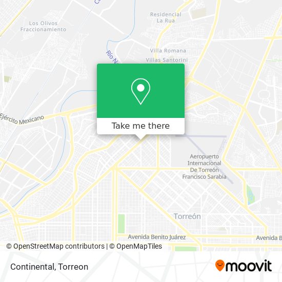 Mapa de Continental