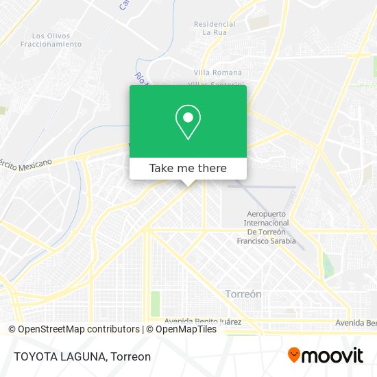 TOYOTA LAGUNA map