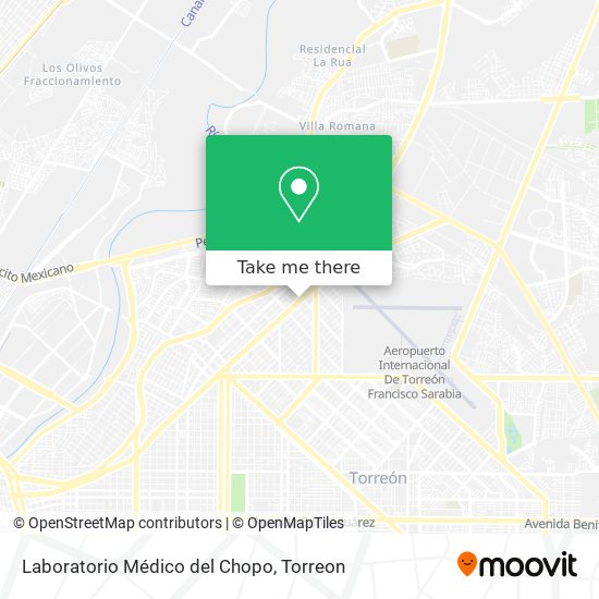 Mapa de Laboratorio Médico del Chopo