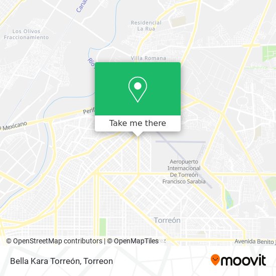 Bella Kara Torreón map