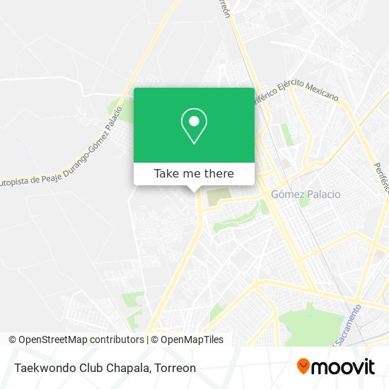 Taekwondo Club Chapala map