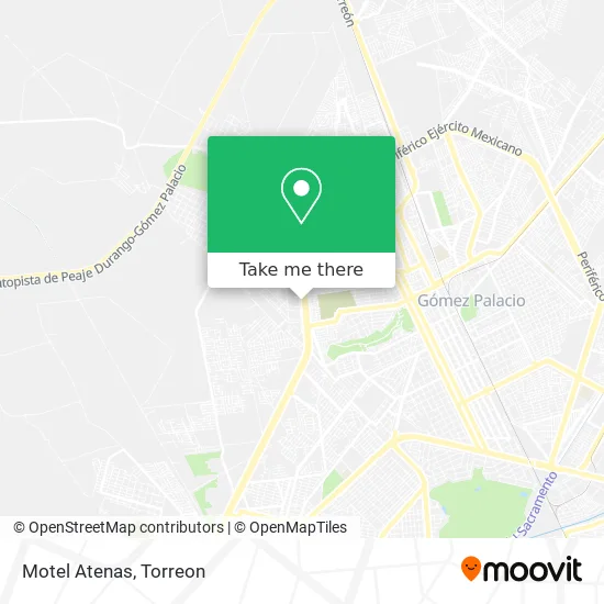 Motel Atenas map