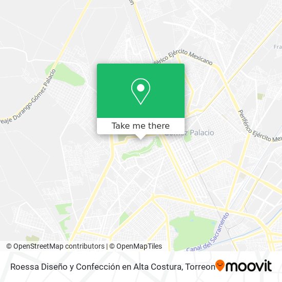 Mapa de Roessa Diseño y Confección en Alta Costura