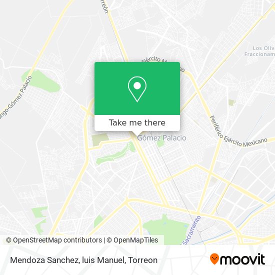 Mendoza Sanchez, luis Manuel map