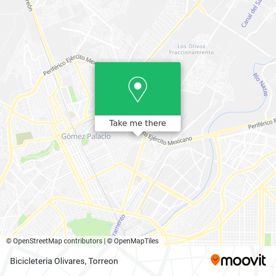 Bicicleteria Olivares map