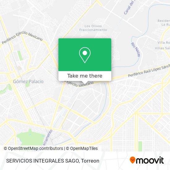 Mapa de SERVICIOS INTEGRALES SAGO