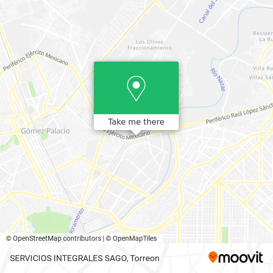 SERVICIOS INTEGRALES SAGO map