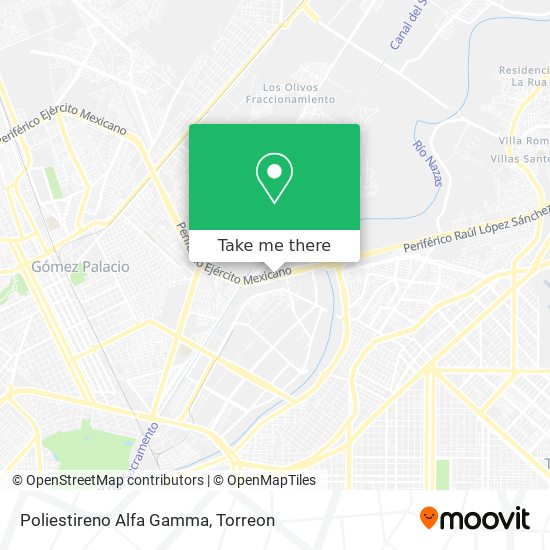 Mapa de Poliestireno Alfa Gamma