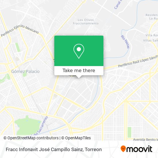 Fracc Infonavit José Campillo Sainz map