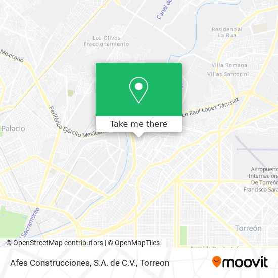 Mapa de Afes Construcciones, S.A. de C.V.