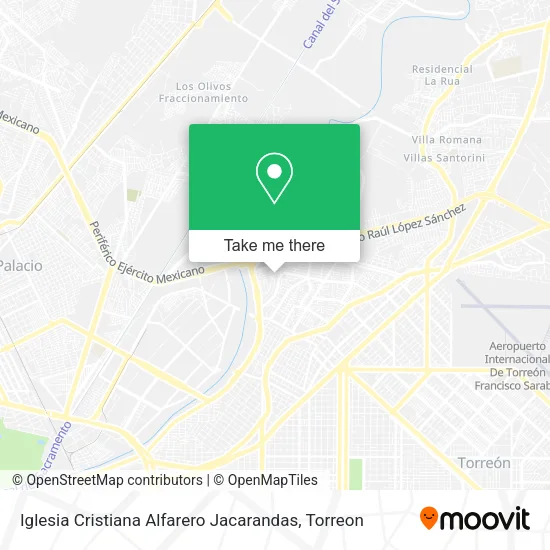 Iglesia Cristiana Alfarero Jacarandas map