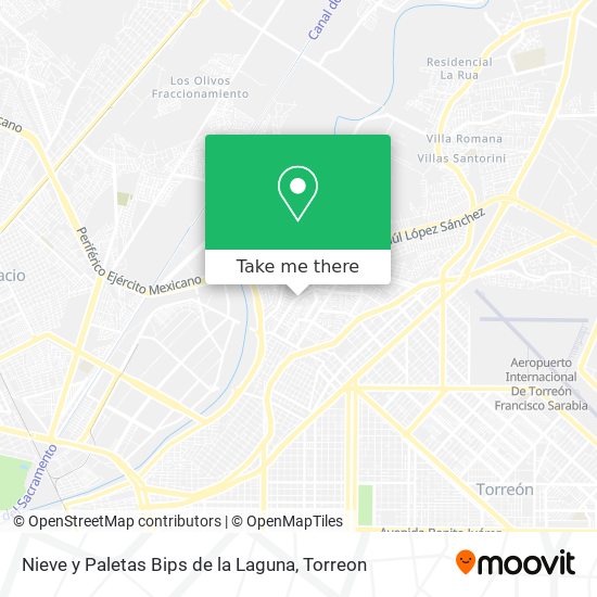 Mapa de Nieve y Paletas Bips de la Laguna