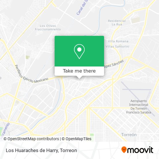Mapa de Los Huaraches de Harry