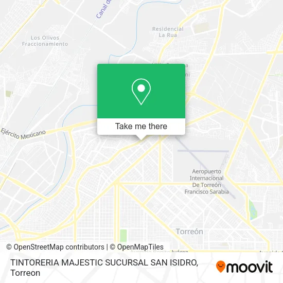 TINTORERIA MAJESTIC SUCURSAL SAN ISIDRO map