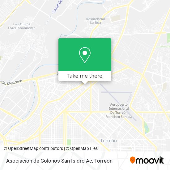 Mapa de Asociacion de Colonos San Isidro Ac