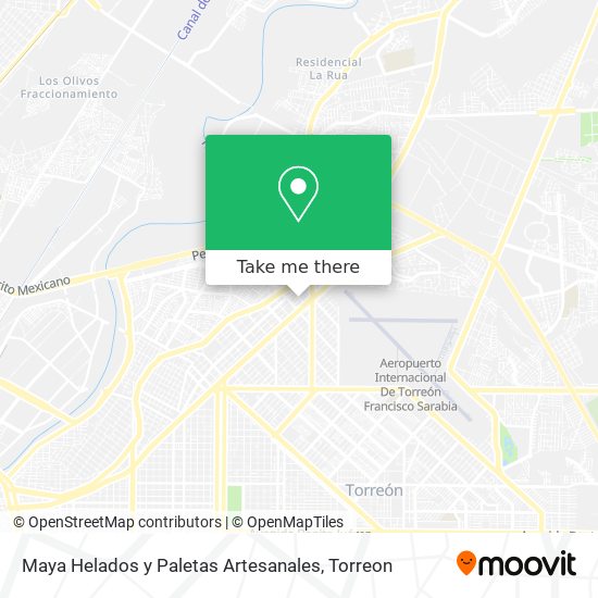 Maya Helados y Paletas Artesanales map