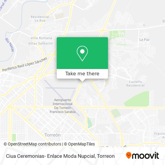 Mapa de Ciua Ceremonias- Enlace Moda Nupcial