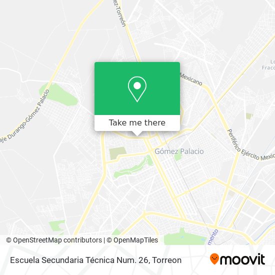 Mapa de Escuela Secundaria Técnica Num. 26