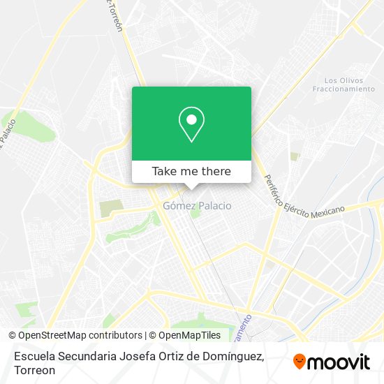 Escuela Secundaria Josefa Ortiz de Domínguez map