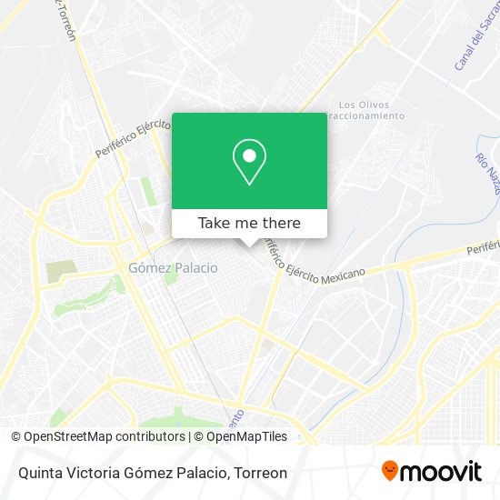 Mapa de Quinta Victoria Gómez Palacio
