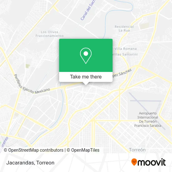 Jacarandas map
