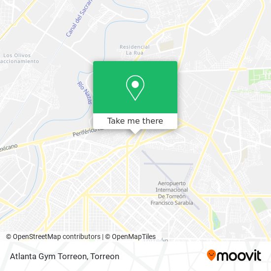 Mapa de Atlanta Gym Torreon