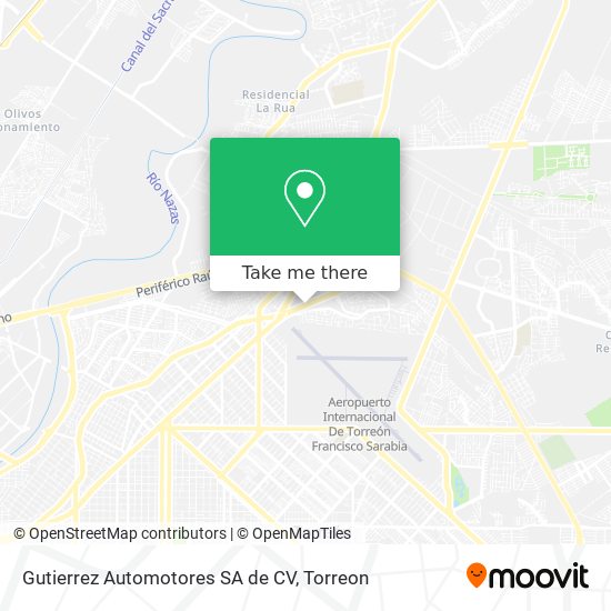 Mapa de Gutierrez Automotores SA de CV