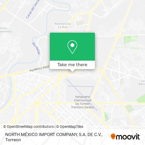 NORTH MÉXICO IMPORT COMPANY, S.A. DE C.V. map