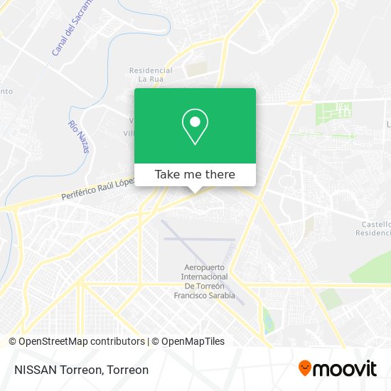 Mapa de NISSAN Torreon