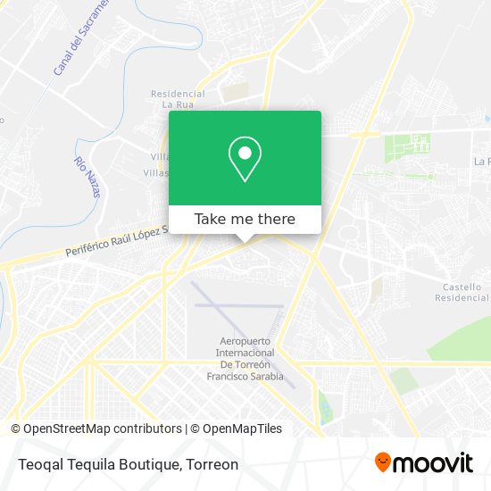 Mapa de Teoqal Tequila Boutique