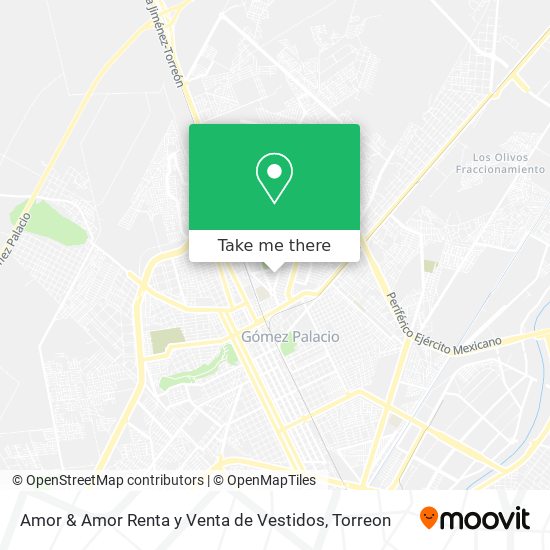 Amor & Amor Renta y Venta de Vestidos map