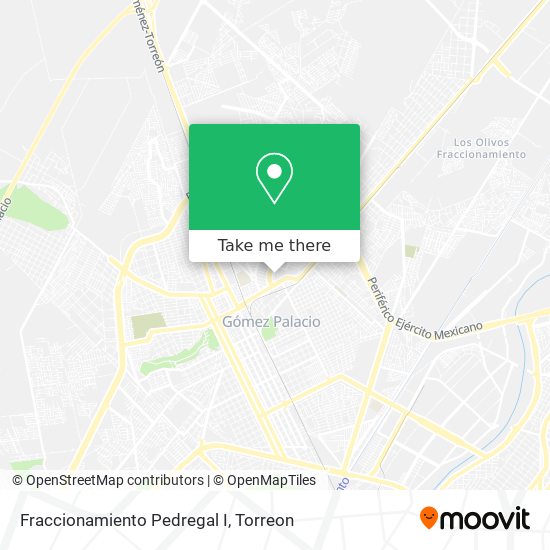 Fraccionamiento Pedregal I map