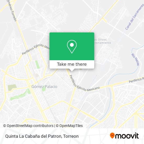Quinta La Cabaña del Patron map
