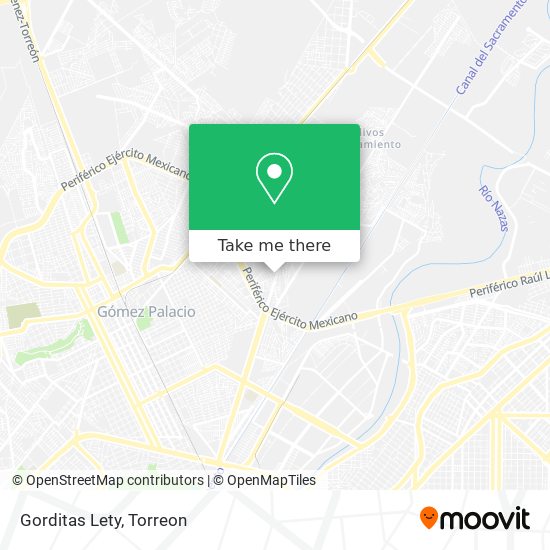 Mapa de Gorditas Lety