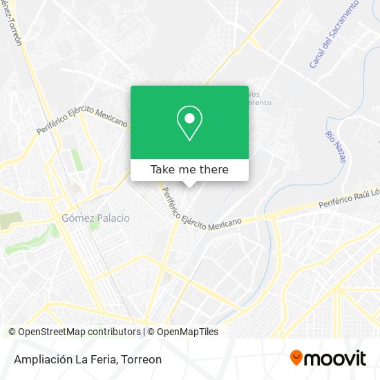 Mapa de Ampliación La Feria